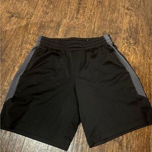 Tek Gear Men's Black and Gray Athletic Shorts